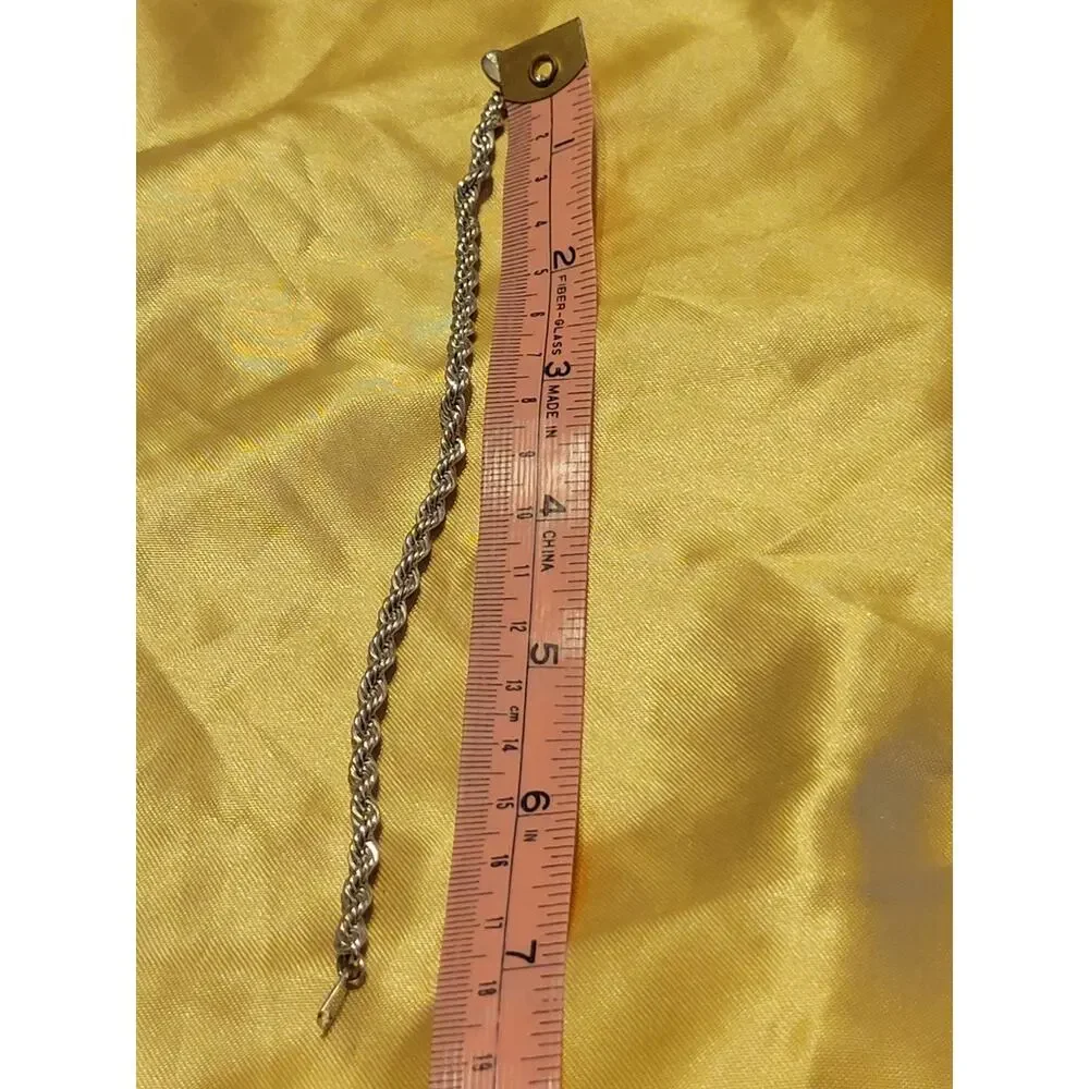Park Lane Silver Tone Rope Chain‎ Bracelet Twisted Link Designer Fashion Jewelry